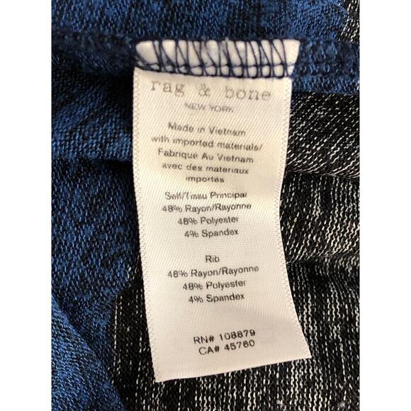 Rag & Bone Bowery Sweater Dress Long Sleeve Turtleneck Colorblock Striped Large - Picture 7 of 9